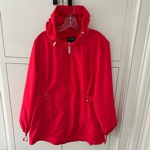 Jones New York Red Hooded Cape
